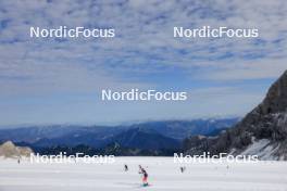 14.10.2024, Ramsau am Dachstein, Austria (AUT): Sebastian Stalder (SUI) - Biathlon summer training, Dachsteinglacier, Ramsau am Dachstein (AUT). www.nordicfocus.com. © Manzoni/NordicFocus. Every downloaded picture is fee-liable.