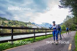 30.09.2024, Lavaze, Italy (ITA): Martina Trabucchi (ITA), Beatrice Trabucchi (ITA), Sara Scattolo (ITA), Astrid Plosch (ITA), (l-r) - Biathlon summer training, Lavaze (ITA). www.nordicfocus.com. © Barbieri/NordicFocus. Every downloaded picture is fee-liable.