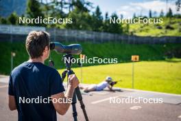 27.06.2024, Lavaze, Italy (ITA): Patrick Oberegger (ITA) - Biathlon summer training, Lavaze (ITA). www.nordicfocus.com. © Barbieri/NordicFocus. Every downloaded picture is fee-liable.