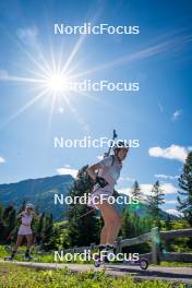 27.06.2024, Lavaze, Italy (ITA): Ingrid Landmark Tandrevold (NOR), Ida Lien (NOR), (l-r)  - Biathlon summer training, Lavaze (ITA). www.nordicfocus.com. © Barbieri/NordicFocus. Every downloaded picture is fee-liable.