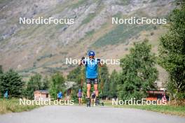 29.08.2024, Bessans, France (FRA): Oscar Lombardot (FRA) - Biathlon summer training, Bessans (FRA). www.nordicfocus.com. © Authamayou/NordicFocus. Every downloaded picture is fee-liable.