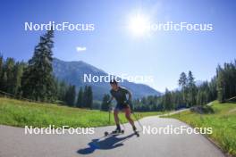 06.08.2024, Lenzerheide, Switzerland (SUI): Arnaud Du Pasquier (SUI) - Biathlon summer training, Lenzerheide (SUI). www.nordicfocus.com. © Manzoni/NordicFocus. Every downloaded picture is fee-liable.