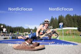 15.07.2024, Lenzerheide, Switzerland (SUI): Deedra Irwin (USA) - Biathlon summer training, Lenzerheide (SUI). www.nordicfocus.com. © Manzoni/NordicFocus. Every downloaded picture is fee-liable.