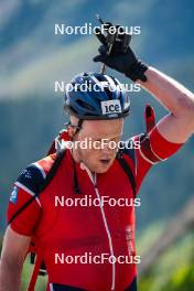 27.06.2024, Lavaze, Italy (ITA): Johannes Dale-Skjevdal (NOR) - Biathlon summer training, Lavaze (ITA). www.nordicfocus.com. © Barbieri/NordicFocus. Every downloaded picture is fee-liable.