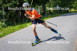 17.07.2024, Martell, Italy (ITA): Mirco Romanin (ITA) - Biathlon summer training, Martell (ITA). www.nordicfocus.com. © Barbieri/NordicFocus. Every downloaded picture is fee-liable.