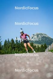 31.07.2024, Lavaze, Italy (ITA): Anna Andexer (AUT) - Biathlon summer training, Lavaze (ITA). www.nordicfocus.com. © Barbieri/NordicFocus. Every downloaded picture is fee-liable.