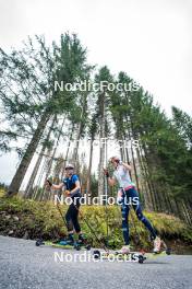 30.09.2024, Lavaze, Italy (ITA): Samuela Comola (ITA), Michela Carrara (ITA), (l-r) - Biathlon summer training, Lavaze (ITA). www.nordicfocus.com. © Barbieri/NordicFocus. Every downloaded picture is fee-liable.