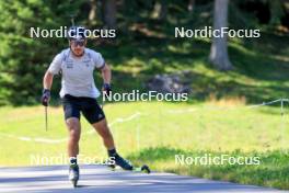 06.08.2024, Lenzerheide, Switzerland (SUI): Joscha Burkhalter (SUI) - Biathlon summer training, Lenzerheide (SUI). www.nordicfocus.com. © Manzoni/NordicFocus. Every downloaded picture is fee-liable.