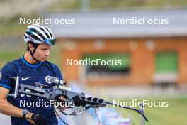 05.09.2024, Lenzerheide, Switzerland (SUI): Niklas Hartweg (SUI) - Biathlon summer training, Lenzerheide (SUI). www.nordicfocus.com. © Manzoni/NordicFocus. Every downloaded picture is fee-liable.