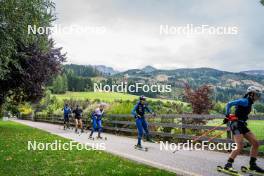 30.09.2024, Lavaze, Italy (ITA): Sara Scattolo (ITA), Astrid Plosch (ITA), Martina Trabucchi (ITA), Beatrice Trabucchi (ITA), Rebecca Passler (ITA), (l-r) - Biathlon summer training, Lavaze (ITA). www.nordicfocus.com. © Barbieri/NordicFocus. Every downloaded picture is fee-liable.