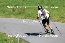 06.08.2024, Lenzerheide, Switzerland (SUI): Joscha Burkhalter (SUI) - Biathlon summer training, Lenzerheide (SUI). www.nordicfocus.com. © Manzoni/NordicFocus. Every downloaded picture is fee-liable.