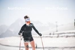 19.06.2024, Tignes, France (FRA): Lou Jeanmonnot (FRA) - Biathlon summer training, Tignes (FRA). www.nordicfocus.com. © Authamayou/NordicFocus. Every downloaded picture is fee-liable.