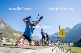 29.08.2024, Bessans, France (FRA): Oscar Lombardot (FRA) - Biathlon summer training, Bessans (FRA). www.nordicfocus.com. © Authamayou/NordicFocus. Every downloaded picture is fee-liable.