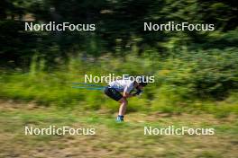 31.07.2024, Lavaze, Italy (ITA): Antonin Guigonnat (FRA) - Biathlon summer training, Lavaze (ITA). www.nordicfocus.com. © Barbieri/NordicFocus. Every downloaded picture is fee-liable.