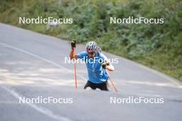 27.08.2024, Martell, Italy (ITA): Giacomel Tommaso (ITA) - Biathlon summer training, Martell (ITA). www.nordicfocus.com. © Vanzetta/NordicFocus. Every downloaded picture is fee-liable.