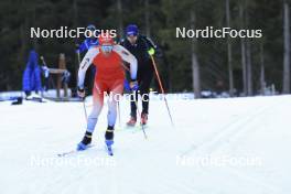 07.11.2024, Davos, Switzerland (SUI): Gion Stalder (SUI), Jeremy Finello (SUI), (l-r) - Biathlon training, snowfarming track, Davos (SUI). www.nordicfocus.com. © Manzoni/NordicFocus. Every downloaded picture is fee-liable.