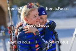 12.10.2024, Ramsau am Dachstein, Austria (AUT): Sophie Chauveau (FRA), Jeanne Richard (FRA), (l-r) - Biathlon summer training, Ramsau am Dachstein (AUT). www.nordicfocus.com. © Manzoni/NordicFocus. Every downloaded picture is fee-liable.