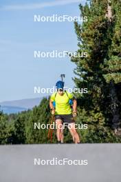 02.09.2024, Font-Romeu, France (FRA): Martin Ponsiluoma (SWE) - Biathlon summer training, Font-Romeu (FRA). www.nordicfocus.com. © Authamayou/NordicFocus. Every downloaded picture is fee-liable.