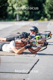 17.08.2024, Font-Romeu, France (FRA): Antonin Guy (FRA) - Biathlon summer training, Font-Romeu (FRA). www.nordicfocus.com. © Authamayou/NordicFocus. Every downloaded picture is fee-liable.