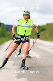 11.06.2024, Premanon, France (FRA): Justine Braisaz-Bouchet (FRA), Lou Jeanmonnot (FRA), (l-r) - Biathlon summer training, Premanon (FRA). www.nordicfocus.com. © Manzoni/NordicFocus. Every downloaded picture is fee-liable.