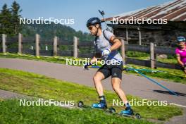 31.07.2024, Lavaze, Italy (ITA): Antonin Guigonnat (FRA) - Biathlon summer training, Lavaze (ITA). www.nordicfocus.com. © Barbieri/NordicFocus. Every downloaded picture is fee-liable.