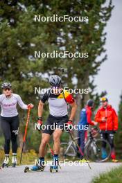 20.09.2024, Font-Romeu, France (FRA): César Beauvais (BEL) - Biathlon summer training, Font-Romeu (FRA). www.nordicfocus.com. © Authamayou/NordicFocus. Every downloaded picture is fee-liable.