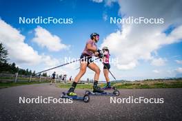 06.08.2024, Lavaze, Italy (ITA): Dunja Zdouc (AUT) - Biathlon summer training, Lavaze (ITA). www.nordicfocus.com. © Barbieri/NordicFocus. Every downloaded picture is fee-liable.