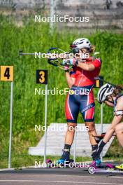 28.06.2024, Lavaze, Italy (ITA): Ingrid Landmark Tandrevold (NOR) - Biathlon summer training, Lavaze (ITA). www.nordicfocus.com. © Barbieri/NordicFocus. Every downloaded picture is fee-liable.