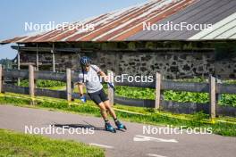 31.07.2024, Lavaze, Italy (ITA): Antonin Guigonnat (FRA) - Biathlon summer training, Lavaze (ITA). www.nordicfocus.com. © Barbieri/NordicFocus. Every downloaded picture is fee-liable.