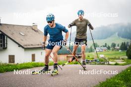 15.06.2024, Lavaze, Italy (ITA): Malte Stefansson (SWE), Anton Ivarsson (SWE), (l-r)  - Biathlon summer training, Lavaze (ITA). www.nordicfocus.com. © Barbieri/NordicFocus. Every downloaded picture is fee-liable.