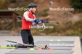 13.10.2024, Ramsau am Dachstein, Austria (AUT): Gion Stalder (SUI) - Biathlon summer training, Ramsau am Dachstein (AUT). www.nordicfocus.com. © Manzoni/NordicFocus. Every downloaded picture is fee-liable.