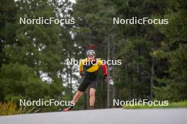 20.09.2024, Font-Romeu, France (FRA): Florent Claude (BEL) - Biathlon summer training, Font-Romeu (FRA). www.nordicfocus.com. © Authamayou/NordicFocus. Every downloaded picture is fee-liable.