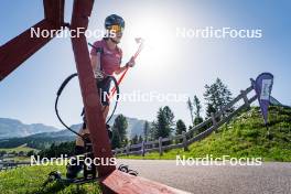 31.07.2024, Lavaze, Italy (ITA): Anna Juppe (AUT) - Biathlon summer training, Lavaze (ITA). www.nordicfocus.com. © Barbieri/NordicFocus. Every downloaded picture is fee-liable.