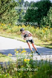 17.08.2024, Font-Romeu, France (FRA): Antonin Guy (FRA) - Biathlon summer training, Font-Romeu (FRA). www.nordicfocus.com. © Authamayou/NordicFocus. Every downloaded picture is fee-liable.