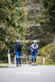 30.09.2024, Lavaze, Italy (ITA): Beatrice Trabucchi (ITA), Martina Trabucchi (ITA), (l-r) - Biathlon summer training, Lavaze (ITA). www.nordicfocus.com. © Barbieri/NordicFocus. Every downloaded picture is fee-liable.