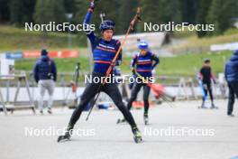 16.09.2024, Lenzerheide, Switzerland (SUI): Quentin Fillon Maillet (FRA) - Biathlon summer training, Lenzerheide (SUI). www.nordicfocus.com. © Manzoni/NordicFocus. Every downloaded picture is fee-liable.