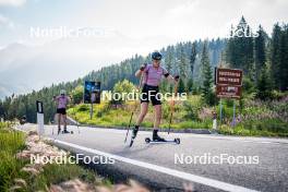 06.08.2024, Lavaze, Italy (ITA): Lisa Osl (AUT), Anna Juppe (AUT), (l-r)  - Biathlon summer training, Lavaze (ITA). www.nordicfocus.com. © Barbieri/NordicFocus. Every downloaded picture is fee-liable.