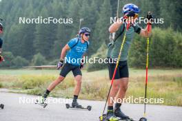 28.08.2024, Bessans, France (FRA): Quentin Fillon-Maillet (FRA) - Biathlon summer training, Bessans (FRA). www.nordicfocus.com. © Authamayou/NordicFocus. Every downloaded picture is fee-liable.