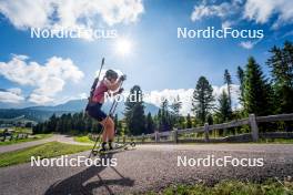 06.08.2024, Lavaze, Italy (ITA): Lara Wagner (AUT) - Biathlon summer training, Lavaze (ITA). www.nordicfocus.com. © Barbieri/NordicFocus. Every downloaded picture is fee-liable.