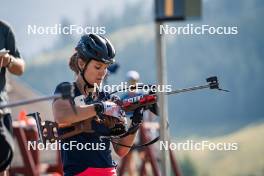 31.07.2024, Lavaze, Italy (ITA): Kristina Oberthaler (AUT) - Biathlon summer training, Lavaze (ITA). www.nordicfocus.com. © Barbieri/NordicFocus. Every downloaded picture is fee-liable.