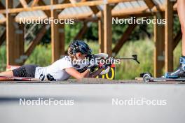 17.08.2024, Font-Romeu, France (FRA): Lou-Anne Dupont Ballet-Baz (FRA) - Biathlon summer training, Font-Romeu (FRA). www.nordicfocus.com. © Authamayou/NordicFocus. Every downloaded picture is fee-liable.