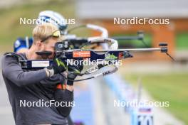 05.09.2024, Lenzerheide, Switzerland (SUI): Gion Stalder (SUI) - Biathlon summer training, Lenzerheide (SUI). www.nordicfocus.com. © Manzoni/NordicFocus. Every downloaded picture is fee-liable.