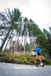 30.09.2024, Lavaze, Italy (ITA): Linda Zingerle (ITA), Rebecca Passler (ITA), (l-r) - Biathlon summer training, Lavaze (ITA). www.nordicfocus.com. © Barbieri/NordicFocus. Every downloaded picture is fee-liable.