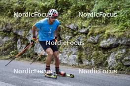 27.08.2024, Martell, Italy (ITA): Giacomel Tommaso (ITA) - Biathlon summer training, Martell (ITA). www.nordicfocus.com. © Vanzetta/NordicFocus. Every downloaded picture is fee-liable.