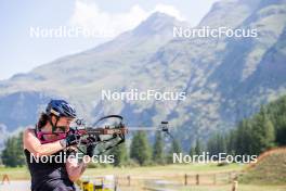 28.08.2024, Bessans, France (FRA): Lou Jeanmonnot (FRA) - Biathlon summer training, Bessans (FRA). www.nordicfocus.com. © Authamayou/NordicFocus. Every downloaded picture is fee-liable.