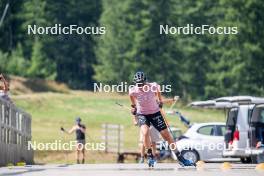 28.08.2024, Bessans, France (FRA): Julia Simon (FRA) - Biathlon summer training, Bessans (FRA). www.nordicfocus.com. © Authamayou/NordicFocus. Every downloaded picture is fee-liable.