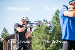 17.08.2024, Font-Romeu, France (FRA): Edgar Geny (FRA) - Biathlon summer training, Font-Romeu (FRA). www.nordicfocus.com. © Authamayou/NordicFocus. Every downloaded picture is fee-liable.