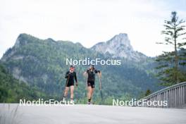 15.05.2024, Ruhpolding, Germany (GER): Marion Wiesensarter (GER), Franziska Preuss (GER), (l-r) - Biathlon summer training, Ruhpolding (SUI). www.nordicfocus.com. © Reiter/NordicFocus. Every downloaded picture is fee-liable.