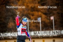 09.11.2024, Bessans, France (FRA): Justine Braisaz-Bouchet (FRA) - Biathlon summer training, Bessans (FRA). www.nordicfocus.com. © Authamayou/NordicFocus. Every downloaded picture is fee-liable.