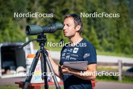 27.06.2024, Lavaze, Italy (ITA): Patrick Oberegger (ITA) - Biathlon summer training, Lavaze (ITA). www.nordicfocus.com. © Barbieri/NordicFocus. Every downloaded picture is fee-liable.